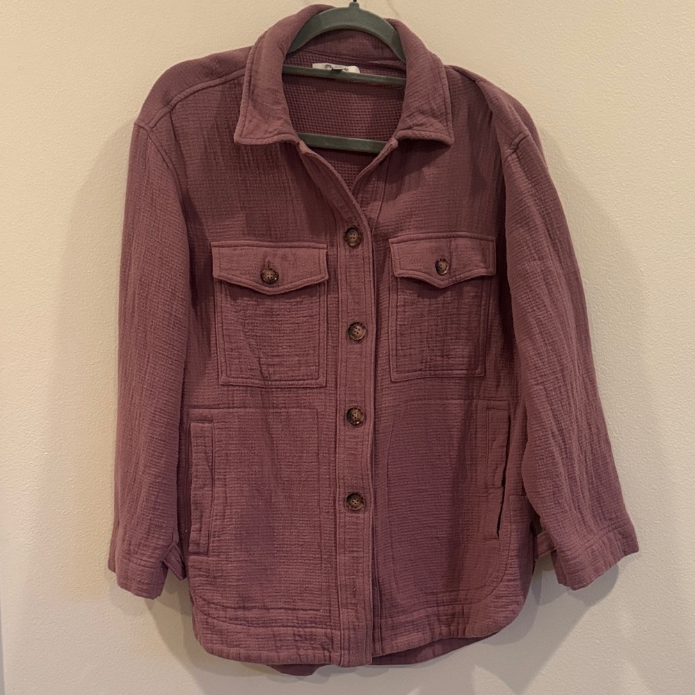 Madewell Women's Mauve Shacket